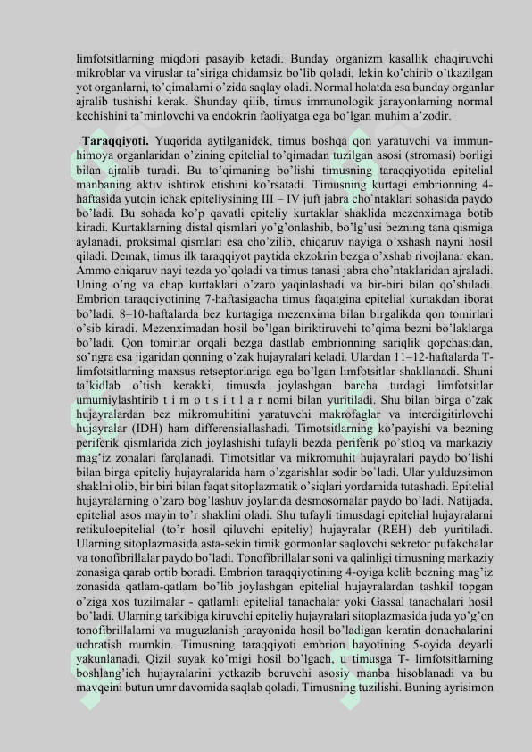 QON YARATUVCHI VA IMMUN-HIMOYA A’ZOLARI 6