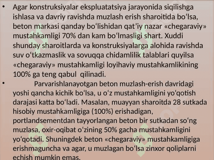 Beton  ishlari  sifatini  nazoratlash 6