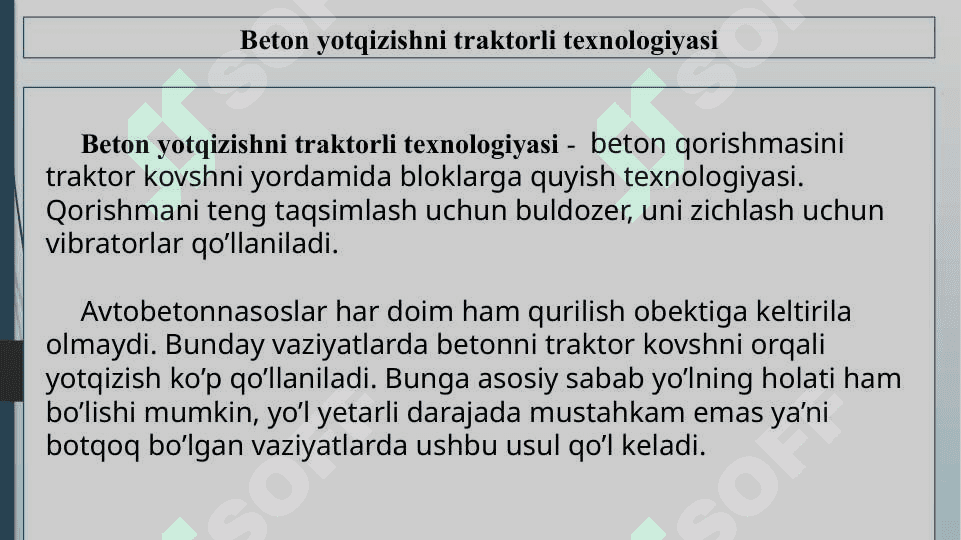 Traktorli texnologiyasi beton yotqizish 4
