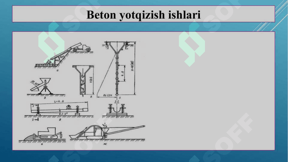 Beton yotqizish ishlari 2