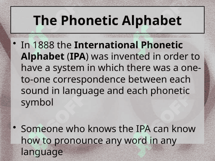 Phonetic transcription 8