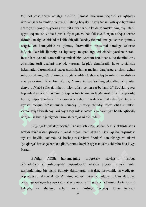 Daromadlar tengsizligining vujudga kelishi va uning sabablari 6