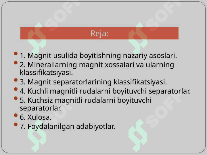 Boyitishning magnit usuli 2