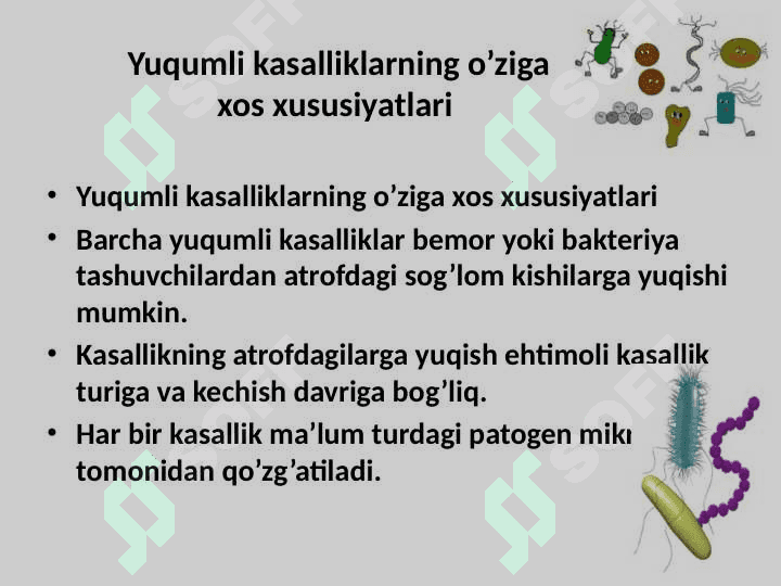 YUQUMLI KASALLIKLAR FANIGA KIRISH 4