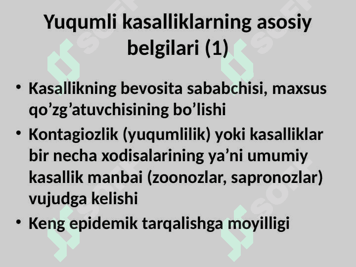 YUQUMLI KASALLIKLAR FANIGA KIRISH 7