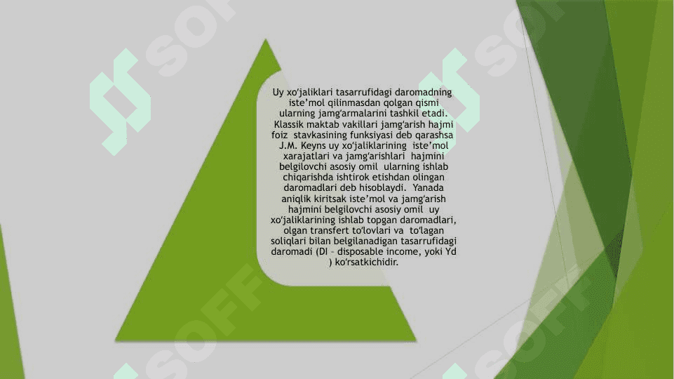 Iste’mol va jamg’arish  funksiyalari 6