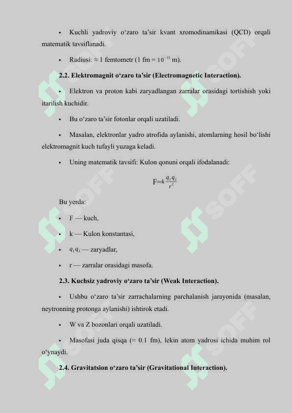 Elementar zarrachalar. Maqola 4