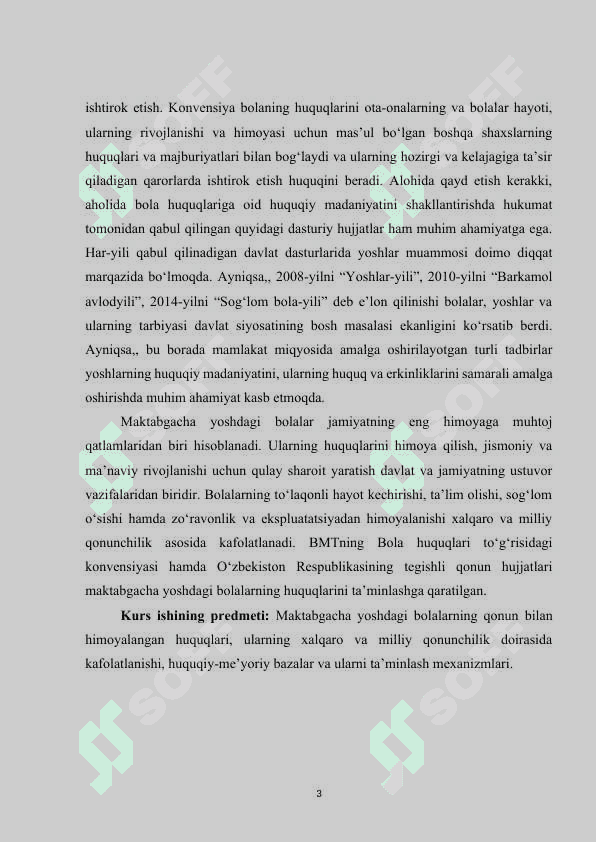 Maktabgacha yoshdagi bolalarning qonun bilan himoyalangan huquqlari 3