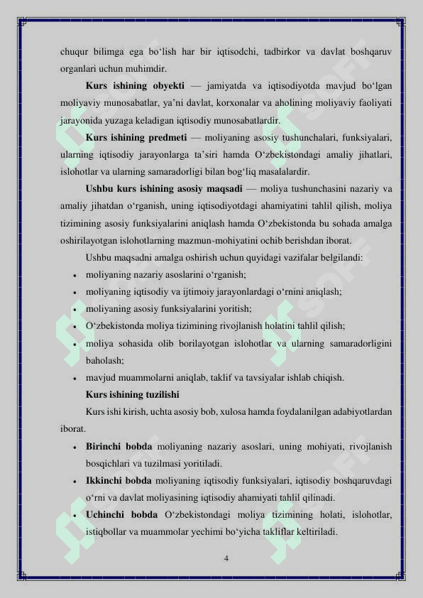 Moliyaning ahamiyati va vazifalari 4