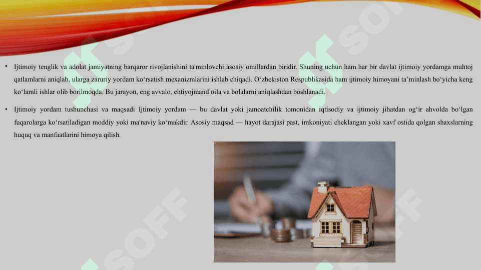 Ijtimoiy yordamga muhtoj oila va bolalar kategoriyasini aniqlash. 3