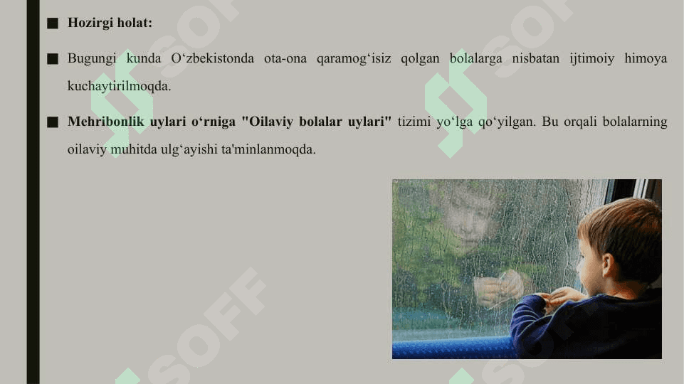 Ota-ona qarovisiz qolgan bolalar bilan ijtimoiy ish, tarix va hozirgi payt 4
