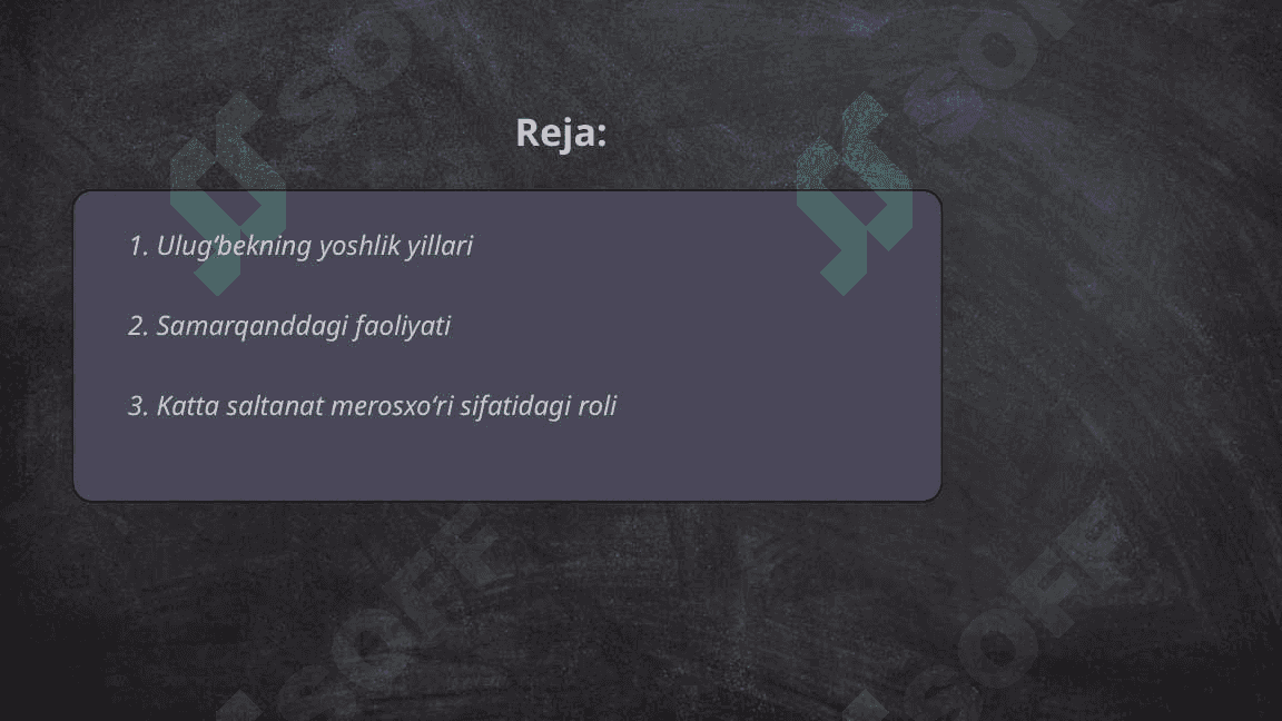 Mirzo Ulug'bek 2