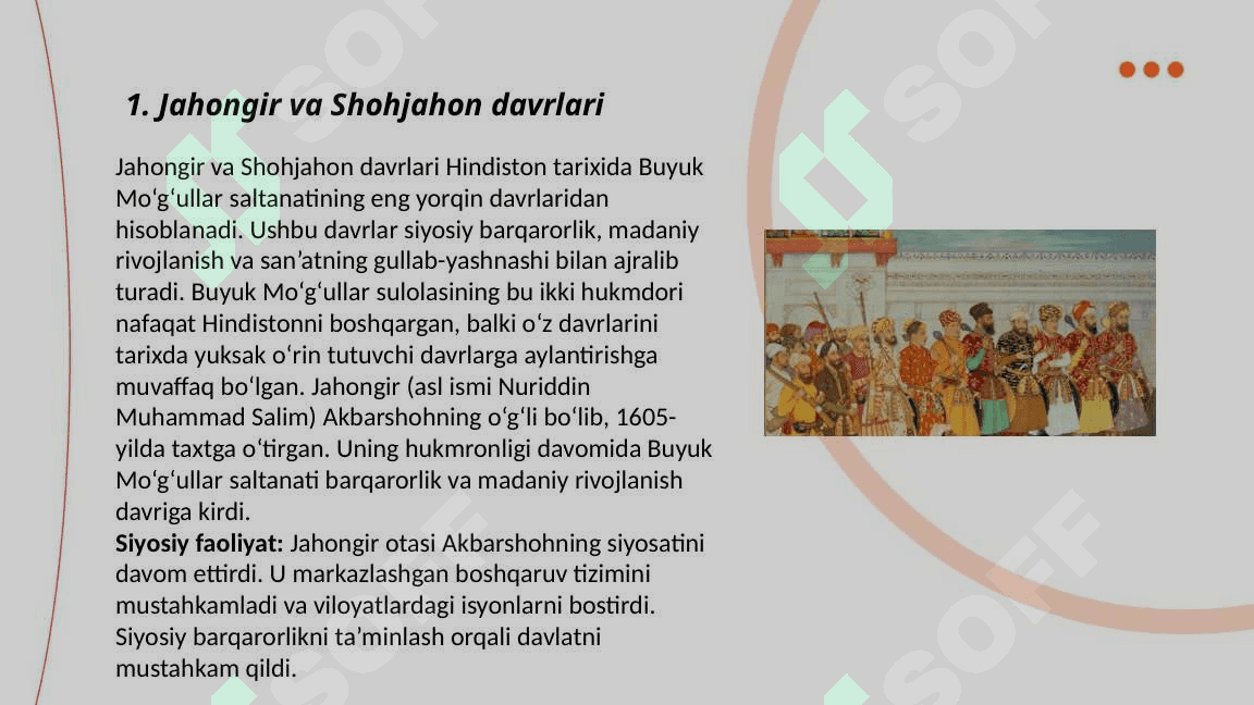 XVI-XVII asrlar Hindiston: Boburiylar imperiyasining kengayishi 3