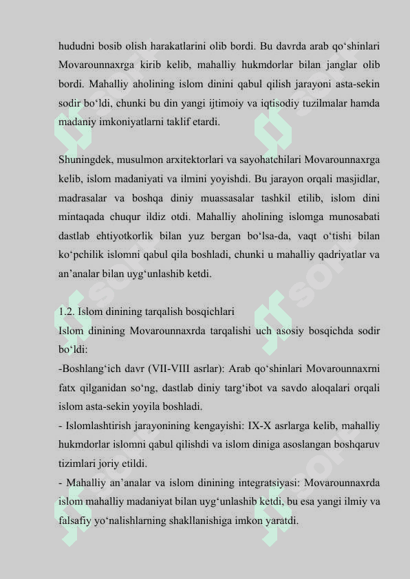 Movarounnaxrda islom dinining tarqalishi va madrasa ta’limining ijtimoiy-madaniy hayotga ta’siri 6