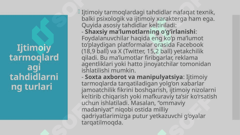 Ijtimoiy tarmoqlardagi axborot xurujlari va tahdidlar 8