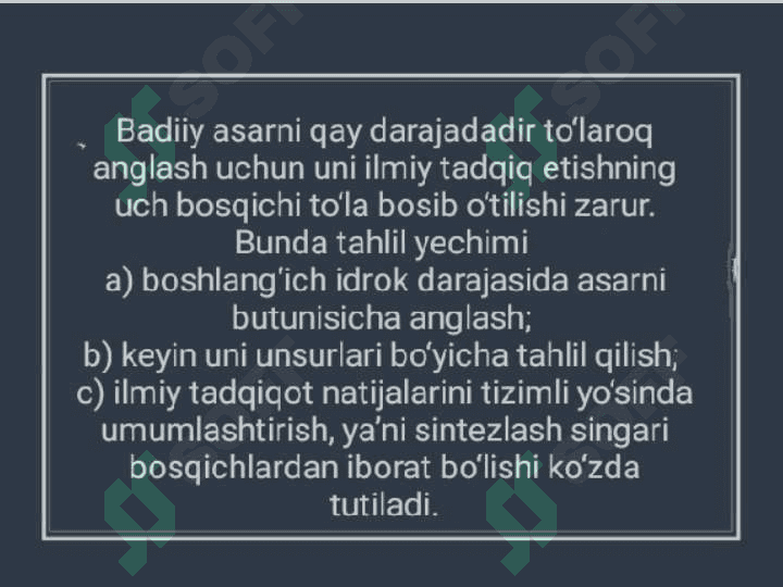Badiiy tahlil turlari 2