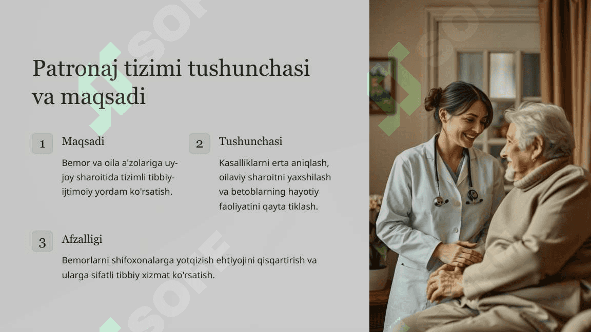 Qishloq vrachlik punkti va qishloq oilaviy poliklikasi sharoitida patronaj xizmatining ahamiyati 2