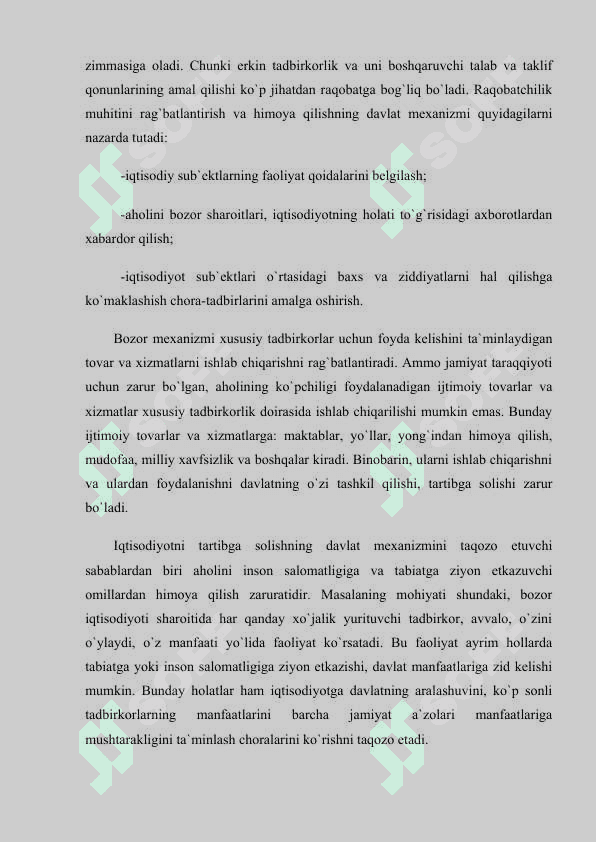 BOZOR IQTISODIYoTINI BOShQARISh USULLARI 6