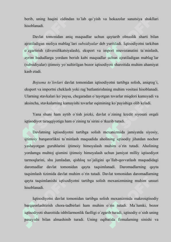 BOZOR IQTISODIYoTINI BOShQARISh USULLARI 8