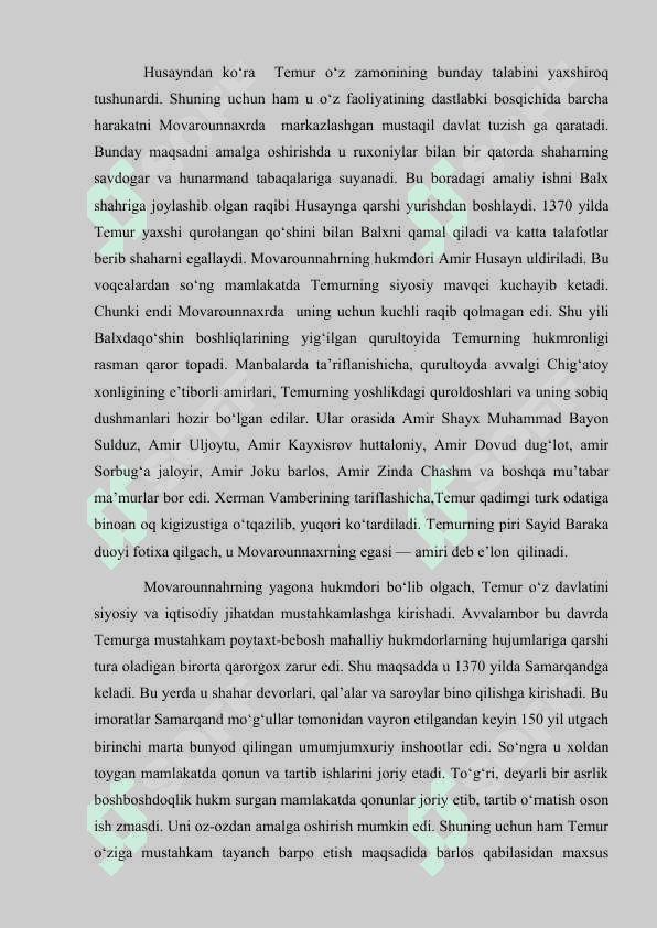 Amir temur davrida qishloq xo’jaligining  rivojlanishi 6