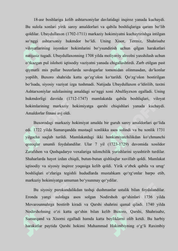 ASHTARXONIYLAR SULOLASI 4