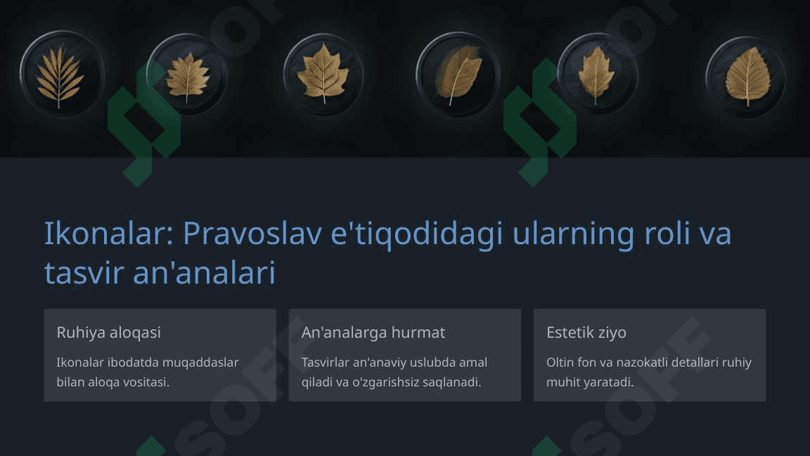 Pravoslav cherkovlari diniy atributlari: tarix va ahamiyati 3