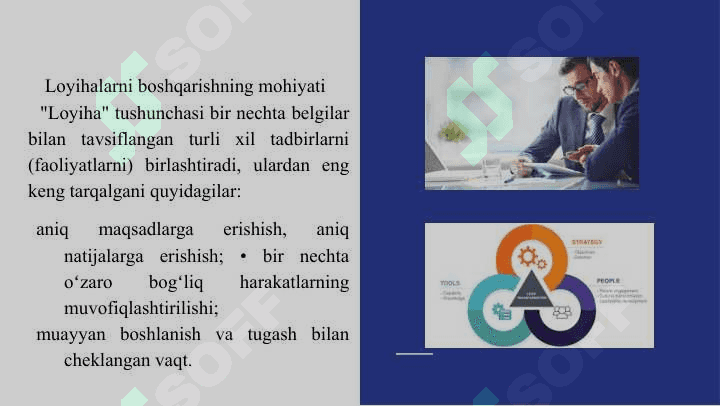 Loyiha boshqaruvini tashkil etish loyihalarni boshqarish 2