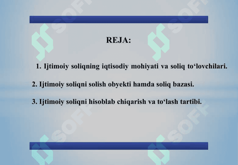 Ijtimoiy soliq va mahalliy yig‘imlar 2