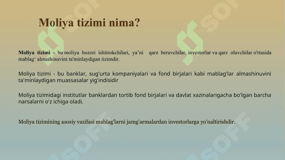 Moliya bozorlari va foiz stavkalari 3