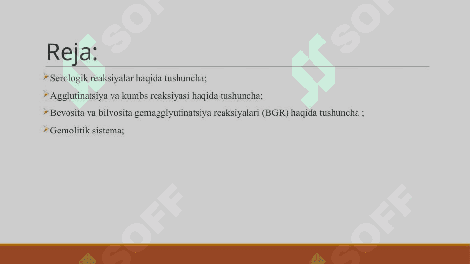Serologik reaksiyalar: 2