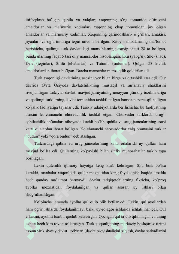 Turk xoqonligida davlat boshqaruvi tuzimi 7