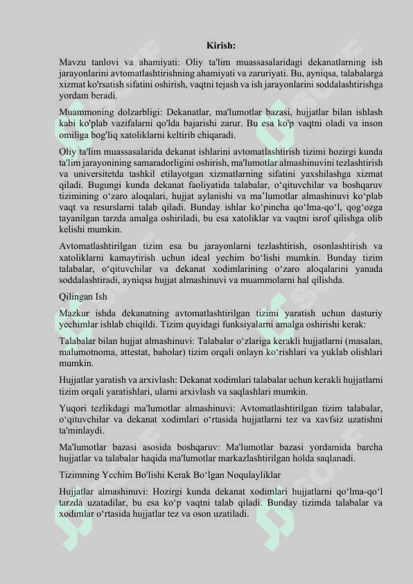 KURS ISHI Dekanat AT 2