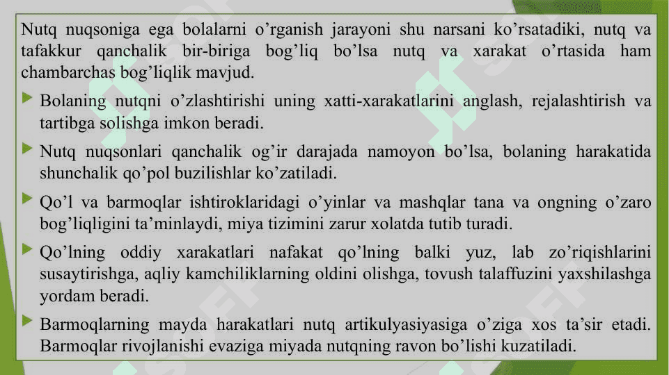 Mayda qo‘l matorikasini rivojlantirishga qaratilgan o‘yinlar. 3