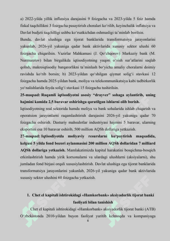 Hamkorbank amaliyot hisoboti 6