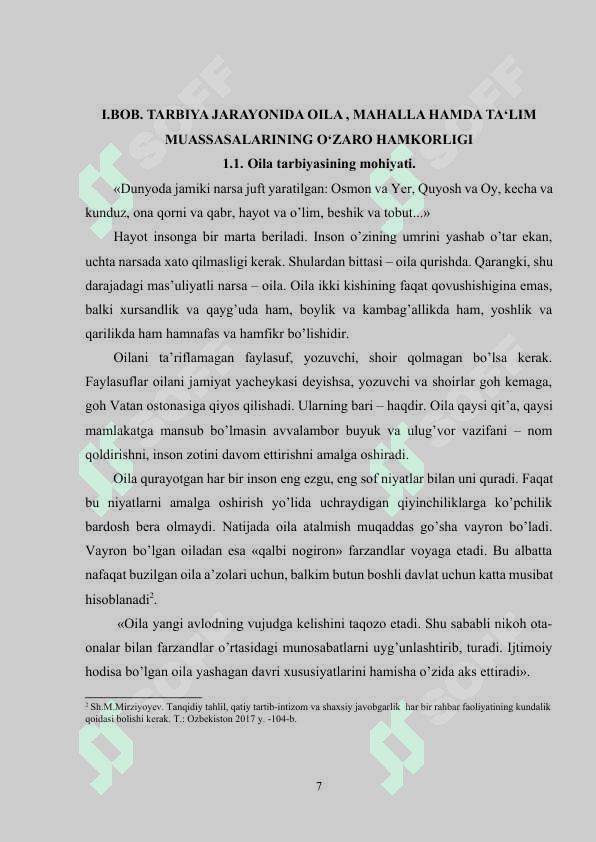 Tarbiya jarayonida oila, mahalla hamda ta‘lim muassasalarining o‘zaro hamkorligi 6