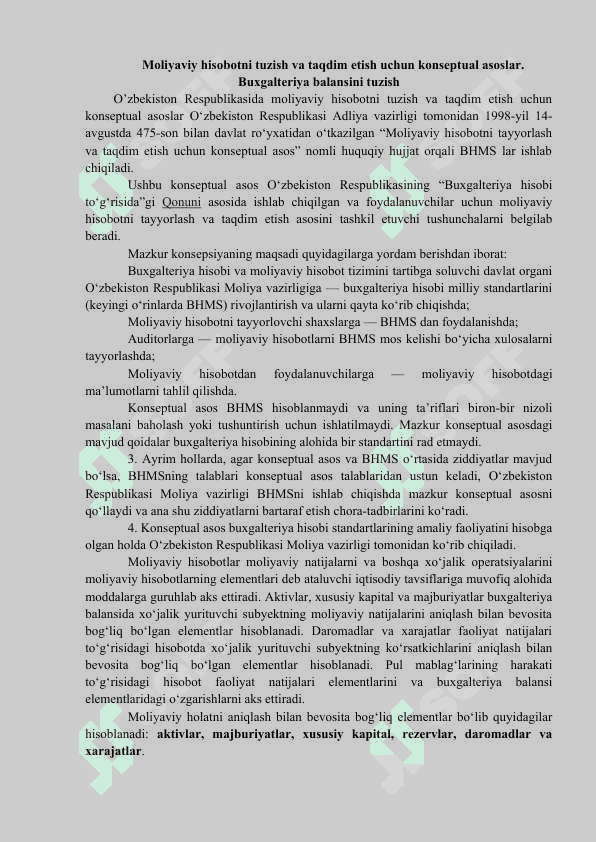 Moliyaviy va soliq hisoboti shakllarini tuzish tartibi 8