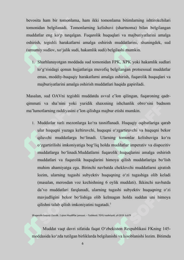 Da’vo muddati va Uning turlari 7