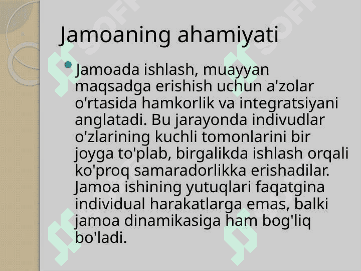 Jamoada ishlash(teamworking) va uning afzalliklari 4
