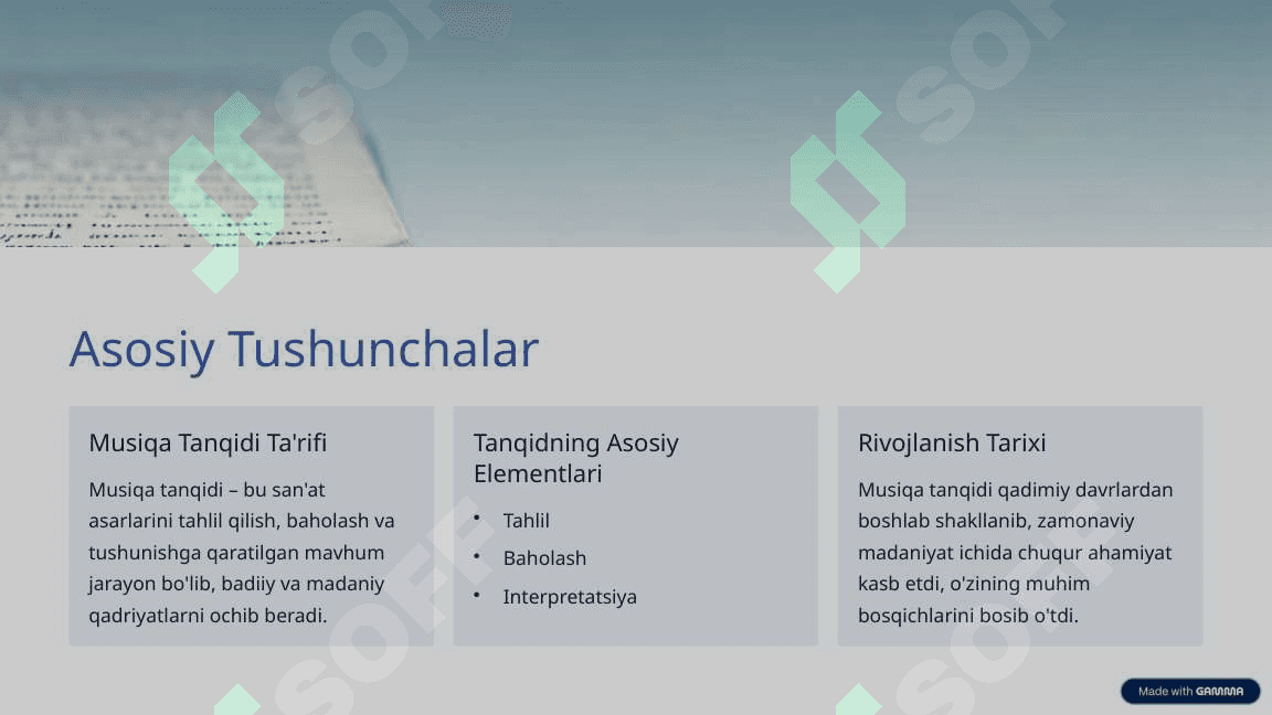 Musiqa Tanqidining Madaniyatdagi O'rni 2