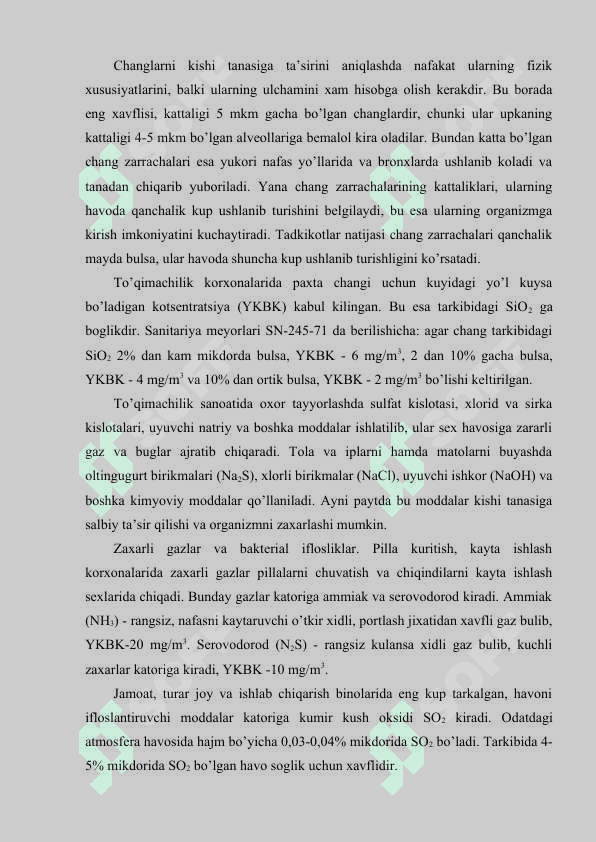 HAVODAGI CHANGNING ULCHASH USULLARI 3