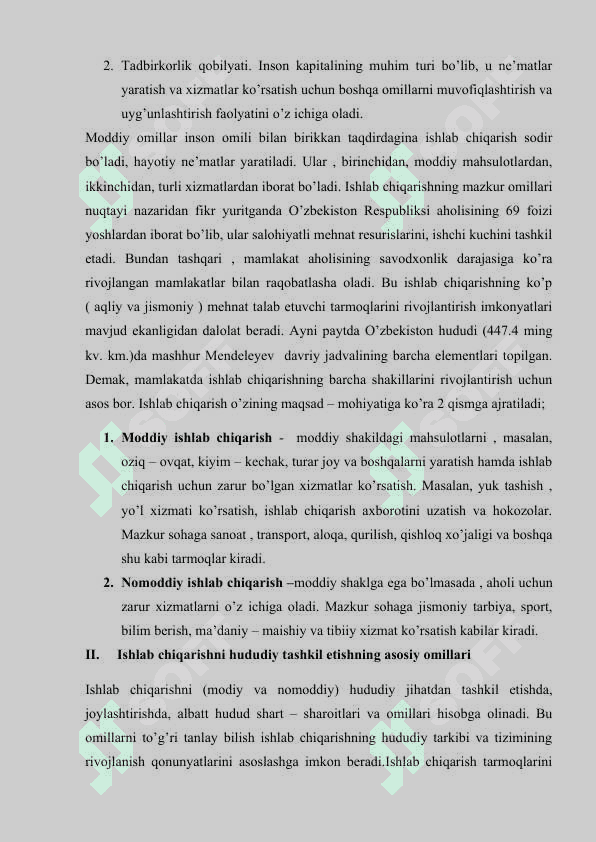 Ishlab chiqarishning texnik iqtisodiy asoslari 3