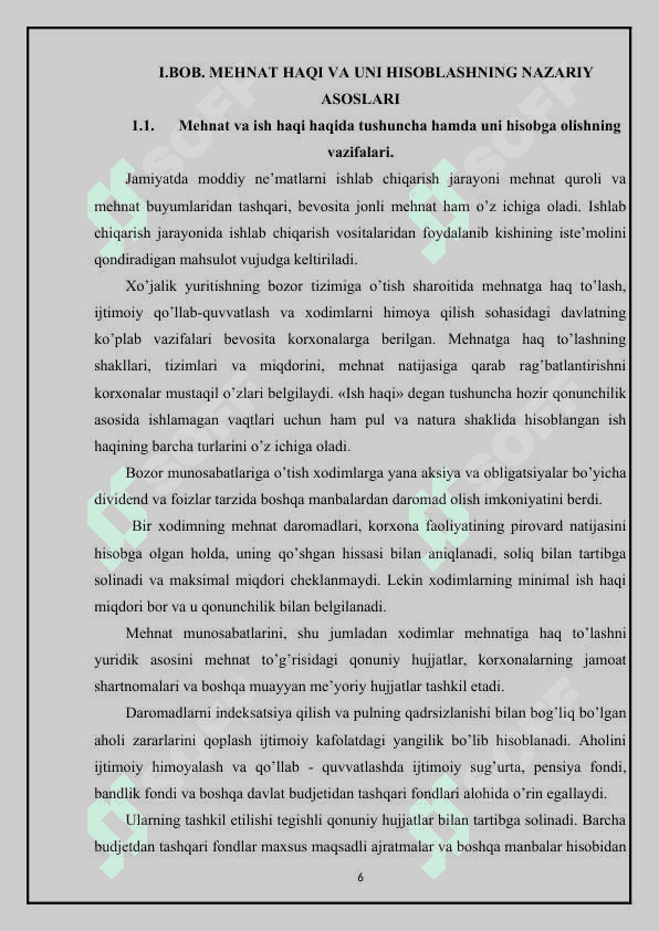 MEHNAT HAQINI HISOBLASH VA TO‘LASHNI HUJJATLASHTIRISH 6