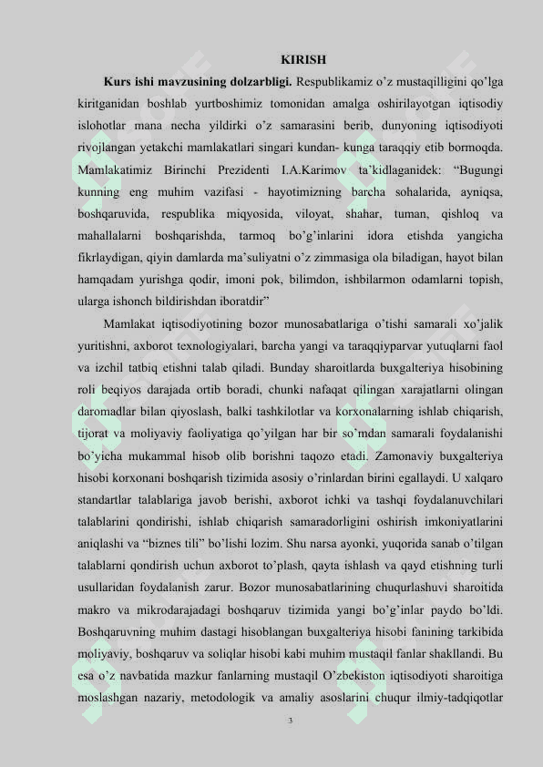 BOSHQARUV HISOBINI TASHKIL ETISH TARTIBI VA TAMOYILLARI. 3