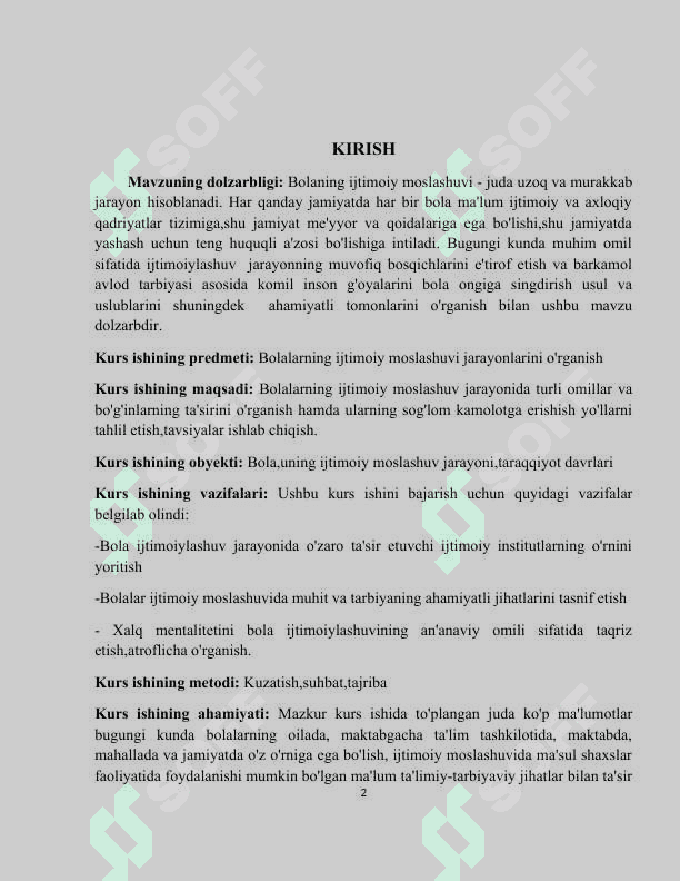 MAKTABGACHA TARBIYA MUASSASALARIDA BOLALARNING IJTIMOIY ADABTATSIYASI 2