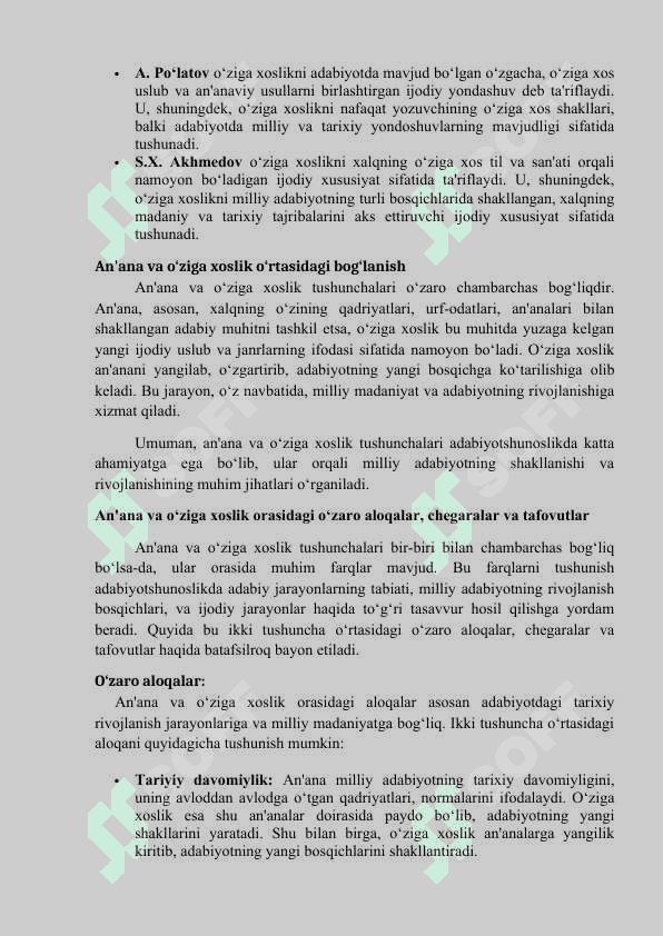 An'ana va oziga xoslik mumtoz adabiyotdagi eng muhim hodisa 6