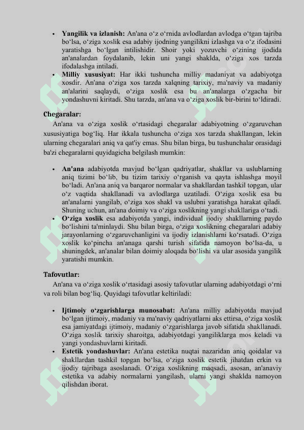 An'ana va oziga xoslik mumtoz adabiyotdagi eng muhim hodisa 7
