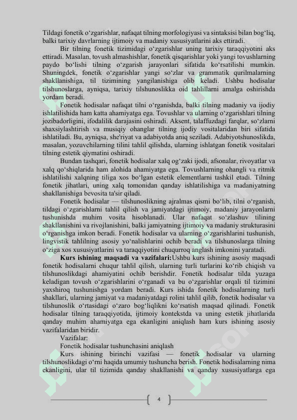 Fonetik hodisalar 4
