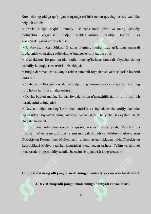 Davlat maqsadli jamg'armalarining o'rni va ahamiyati 3