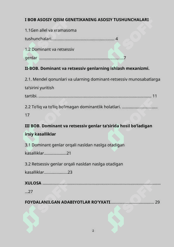 dominant va retsetsiv gen 2