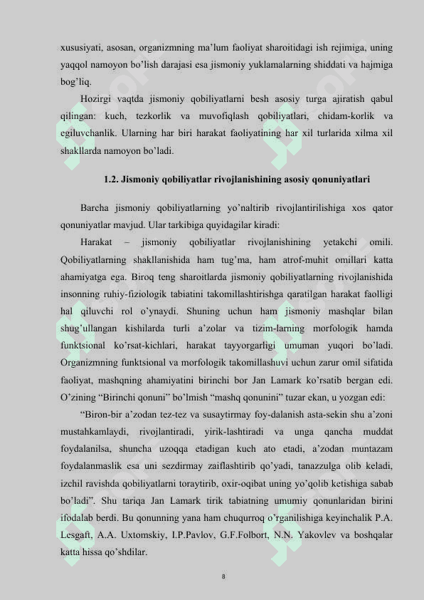 Kuch qobiliyatlari haqida tushuncha va ularning turlari 8